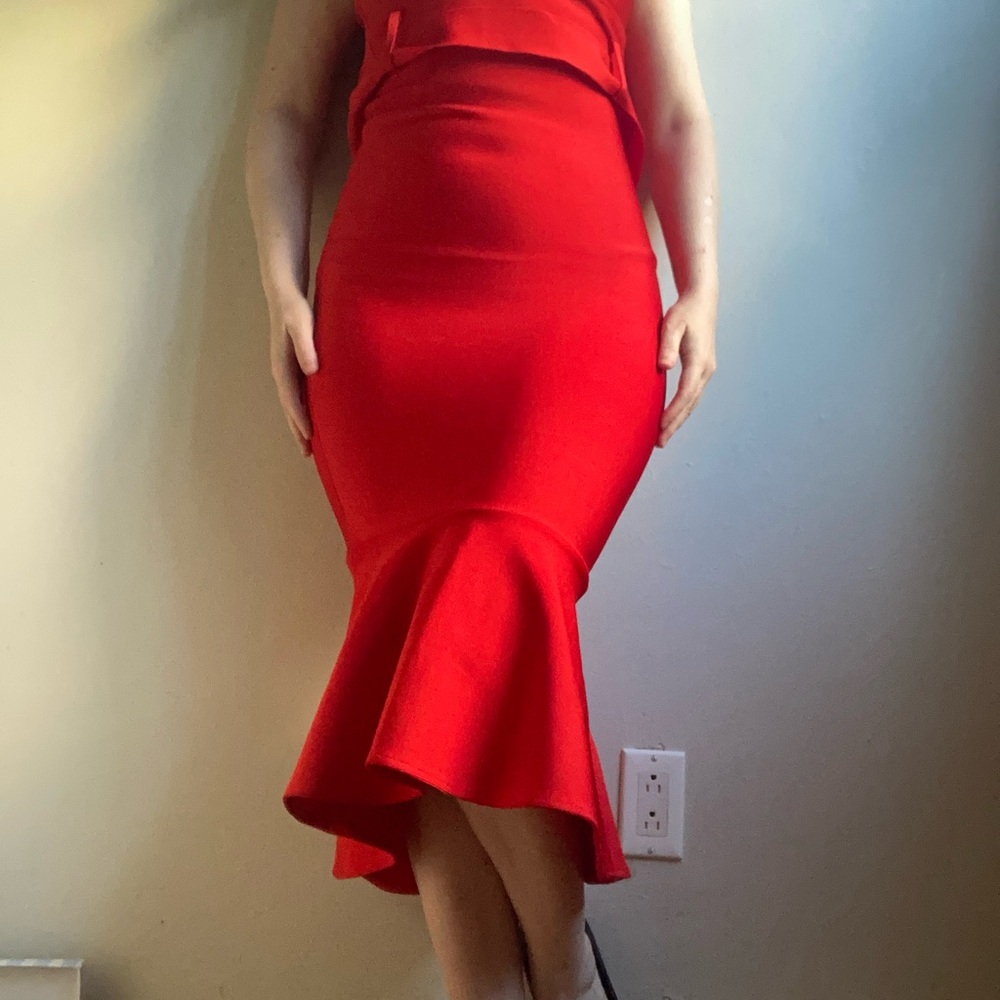 Bodycon Trumpet Dress, Small - Picture 9 of 14